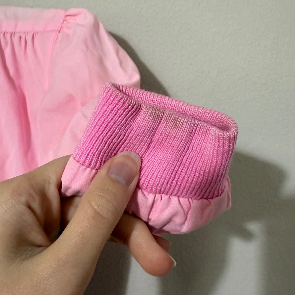 Vintage London Fog Toddler Girl 3T Reversible Pink Bomber Jacket 90's Multicolor - Picture 8 of 9